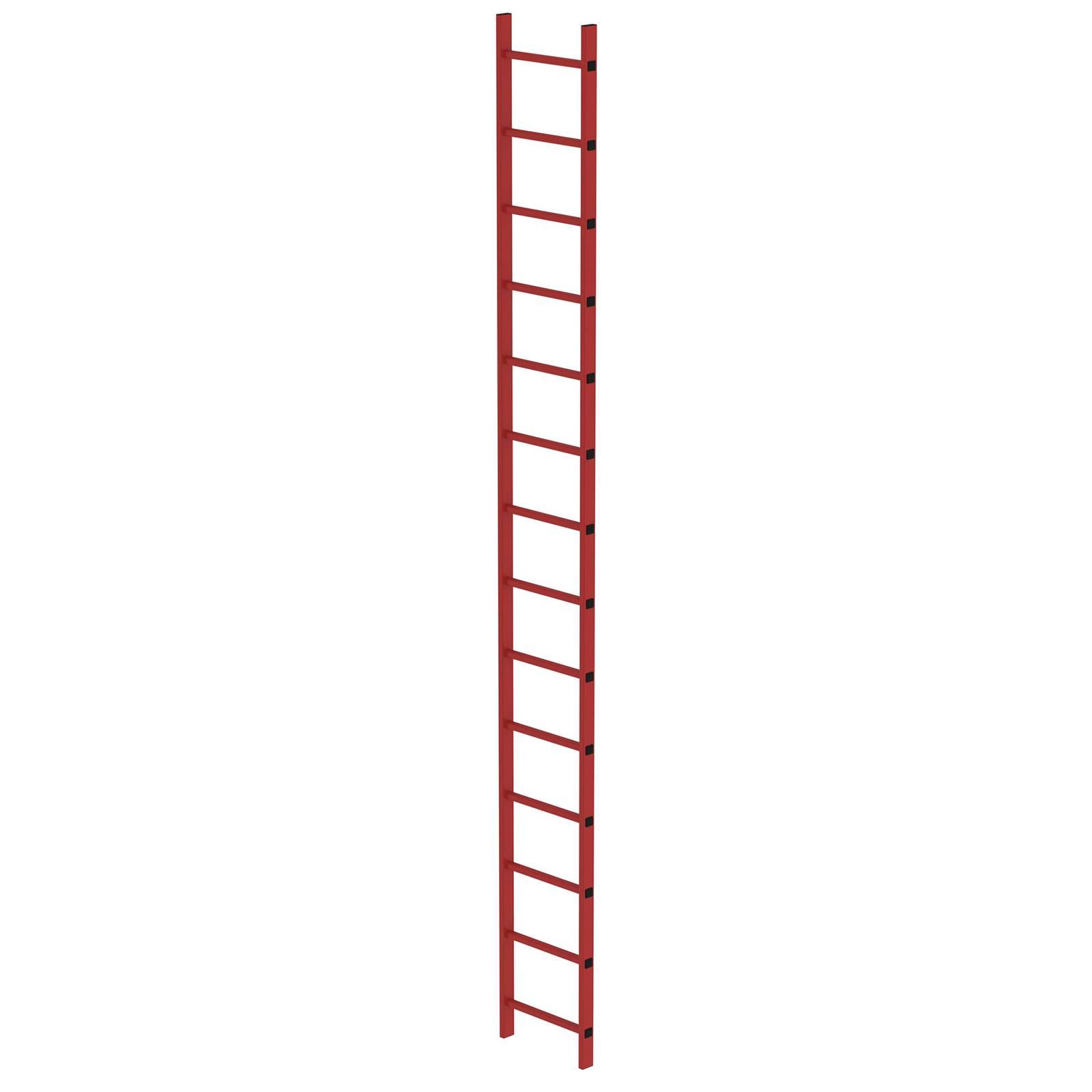 MUNK Schachtleiter aus GFK 400mm breit 14 Sprossen 3,92m lang-0