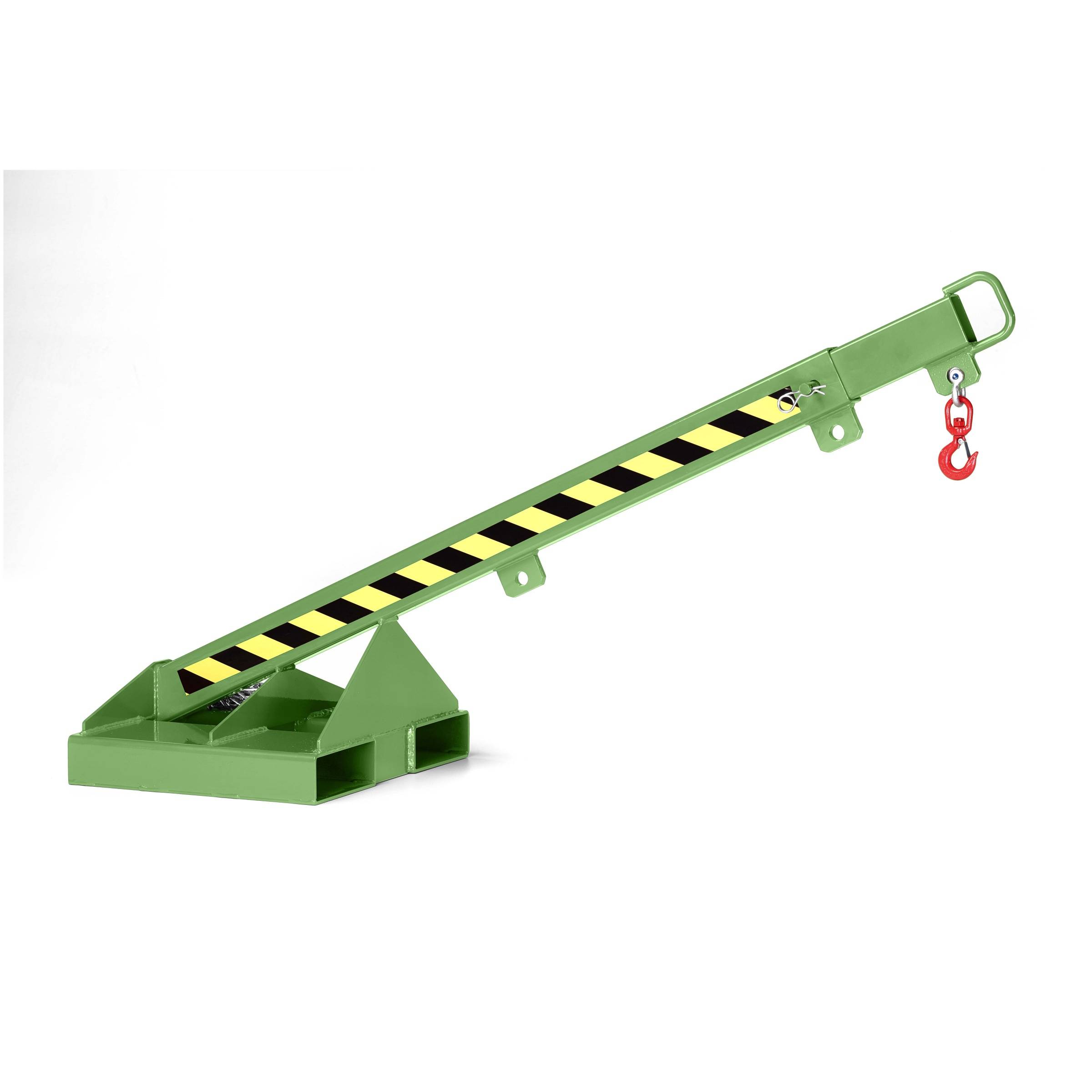 RR Industrietechnik teleskopierbarer Kranarm Typ RLH-T1 bis zu 1000kg Tragkraft RAL 6011 Resedagrün-0