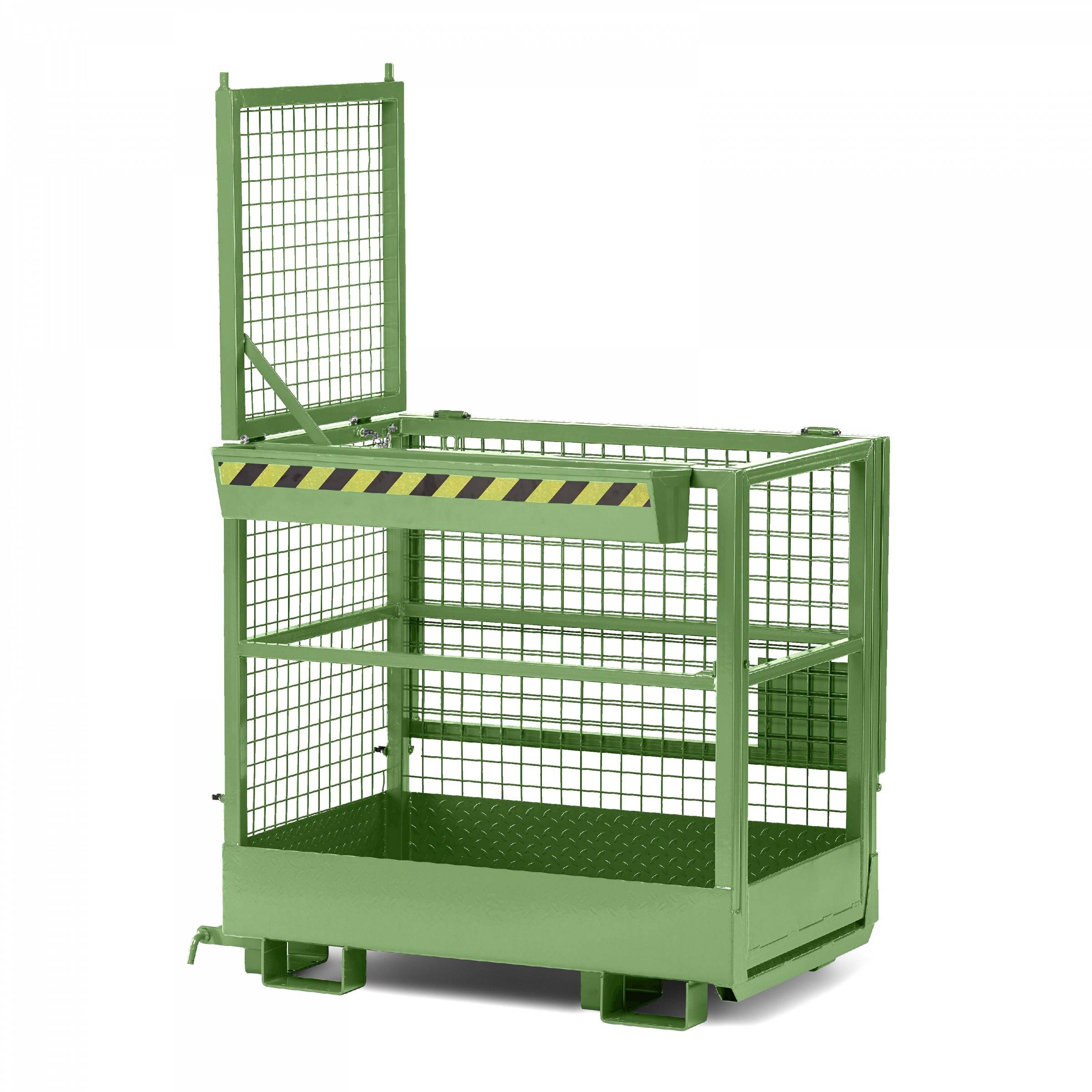 R+R Industrietechnik Arbeitskorb Typ RAK-DUO 1200x800x1950mm RAL6011 Resedagrün-0