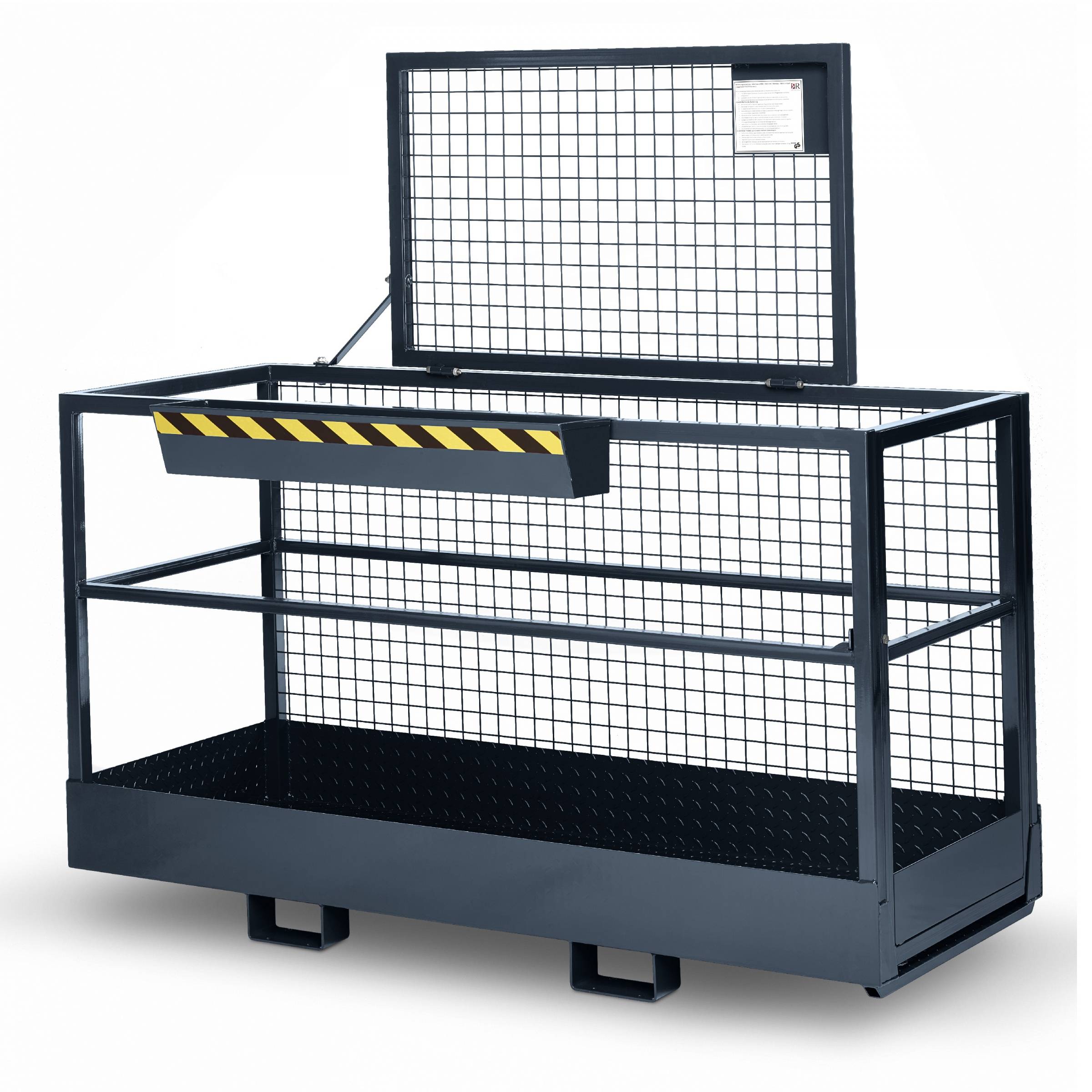 R+R Industrietechnik Arbeitskorb Typ RAK-Big 2000x800x1910mm RAL 7016 Anthrazitgrau-0