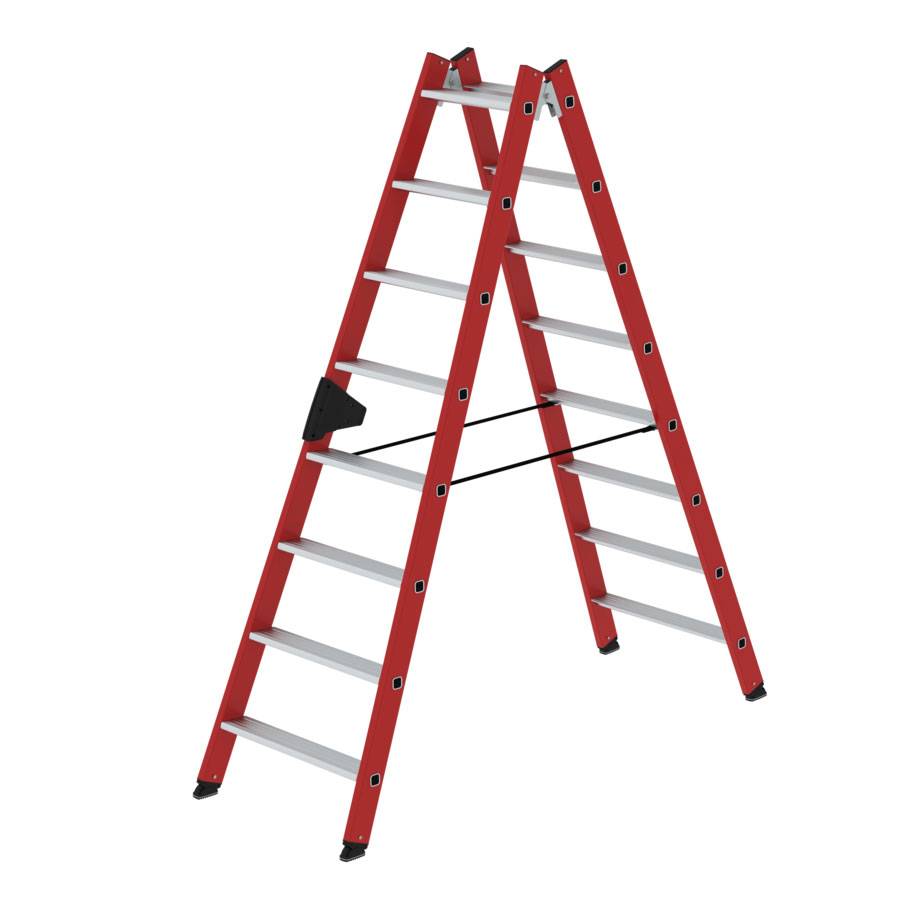 MUNK Kunststoff-Stehleiter 2x8 Stufen-0