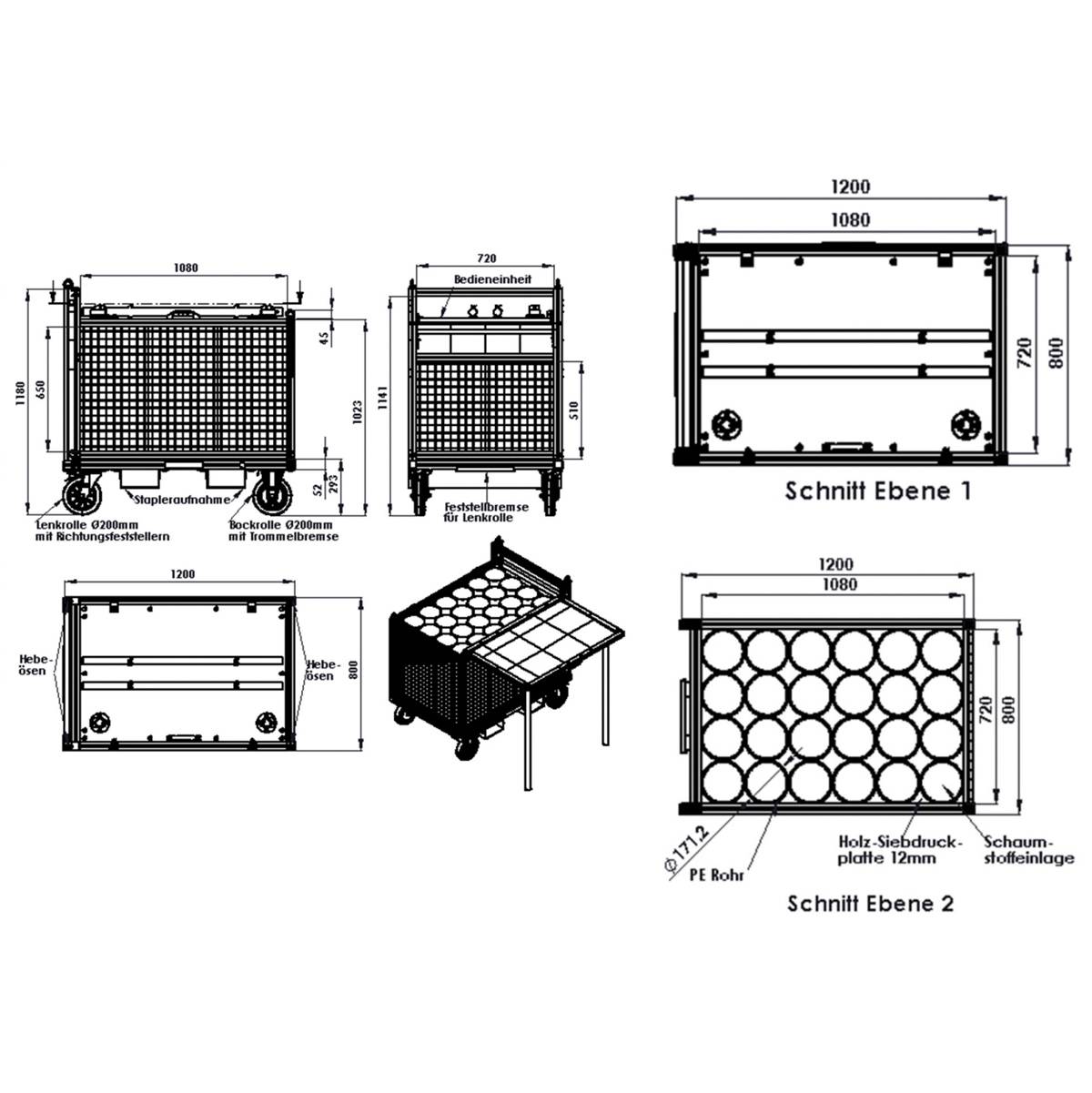 MUNK Rettungstechnik Rollcontainer Atemluftflaschen-2