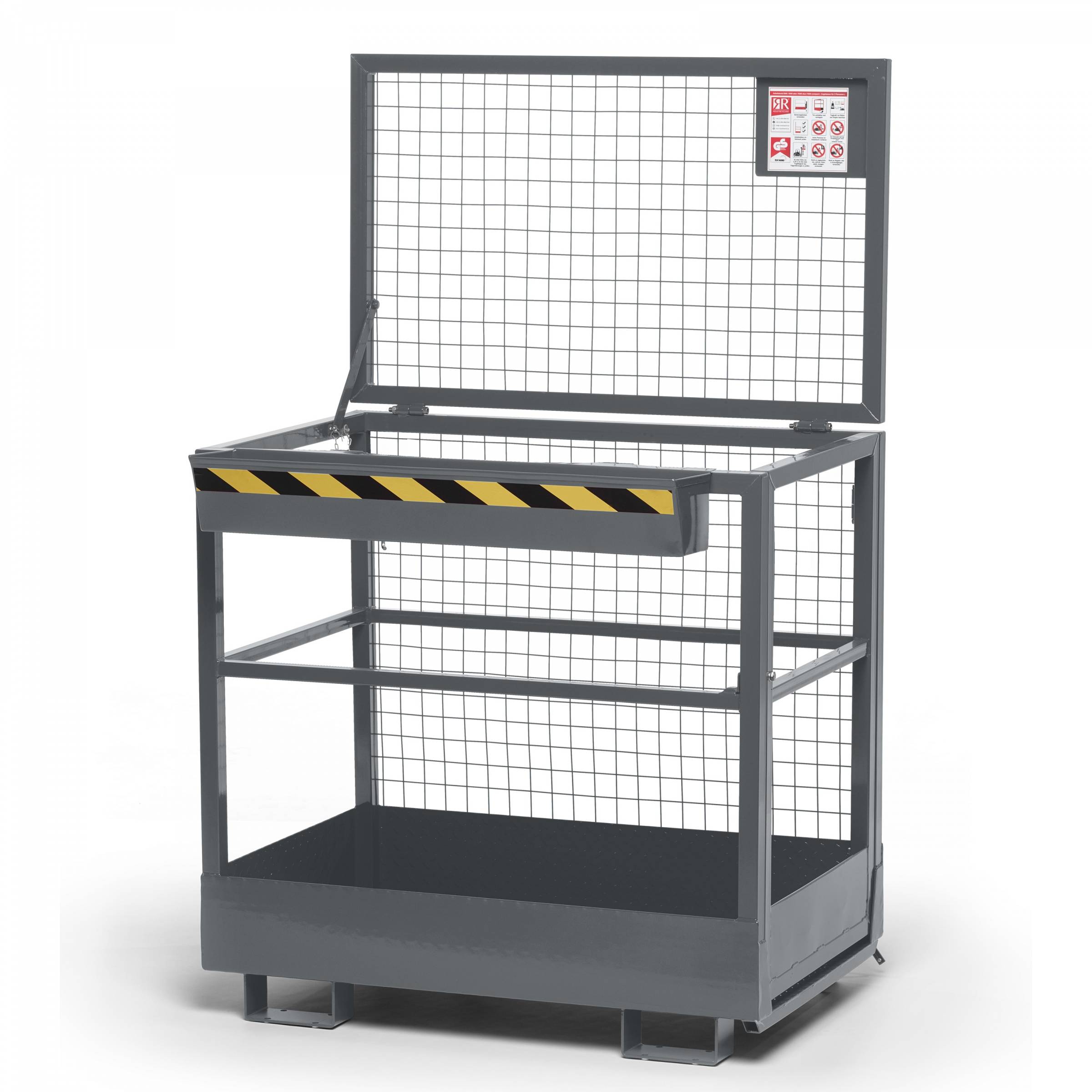 R+R Industrietechnik Arbeitskorb Typ RAK 1200x800x1910mm RAL7005 Mausgrau-0