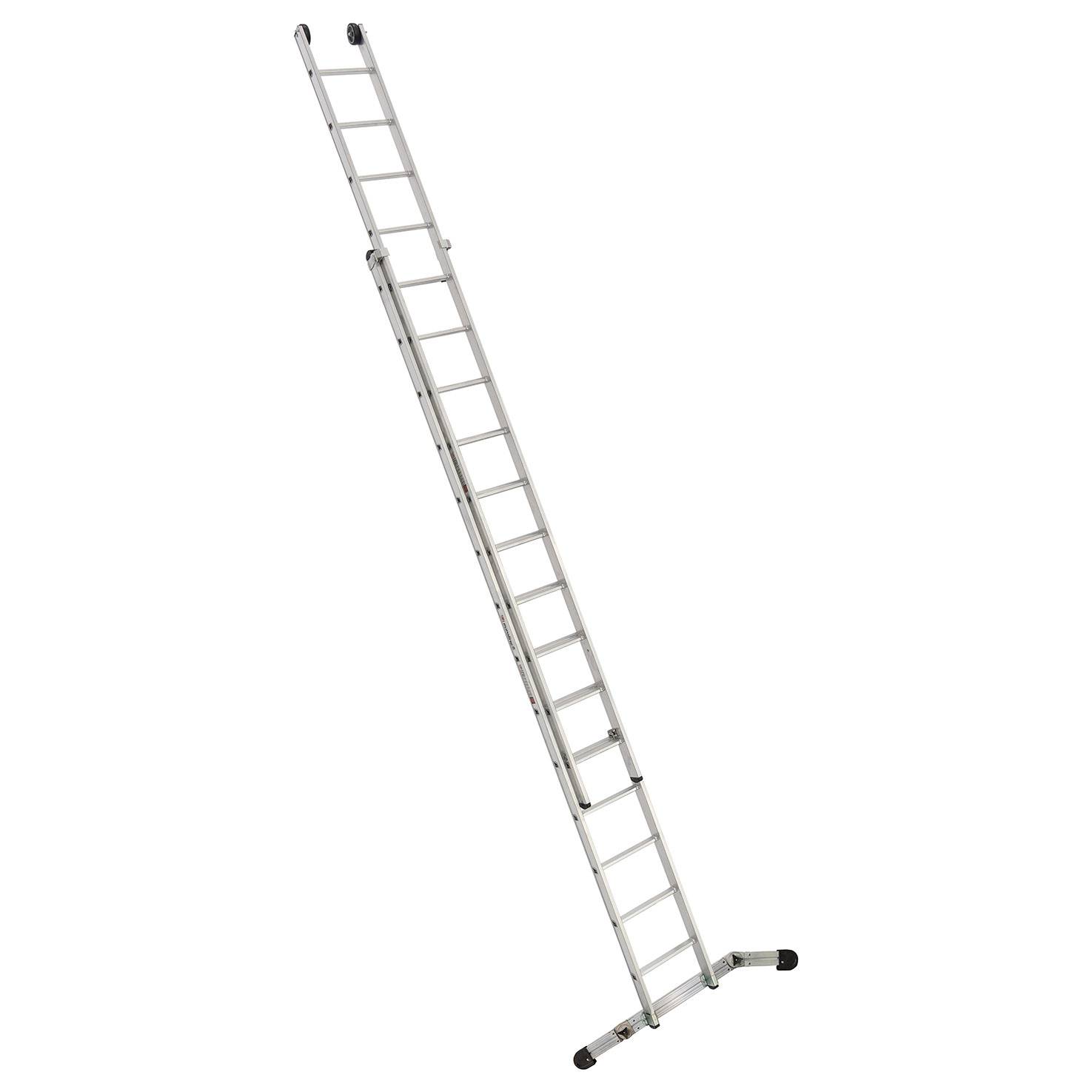 Euroline Premium 302 Schiebeleiter 2x14 Sprossen mit Vario-Traverse-0