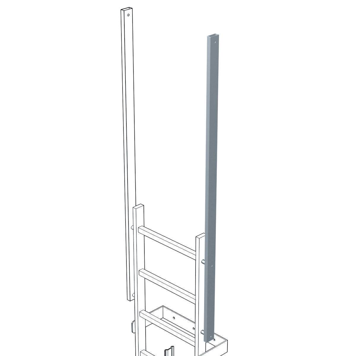 Zarges Ausstiegsholm gerade Stahl 60x25mm-0