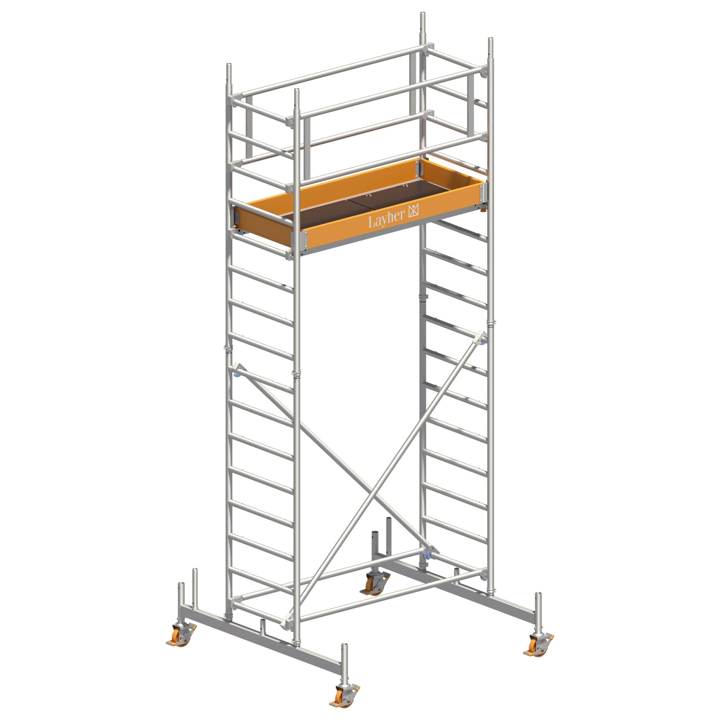 Layher Rollgerüst Uni LeichtStandard-Aufbau 5,26m AH-0