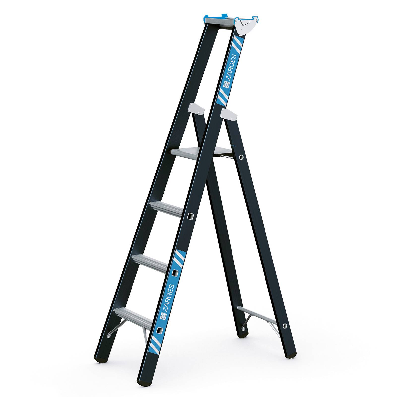 Zarges SL Stehleiter Megastep S 4 Sprossen-0