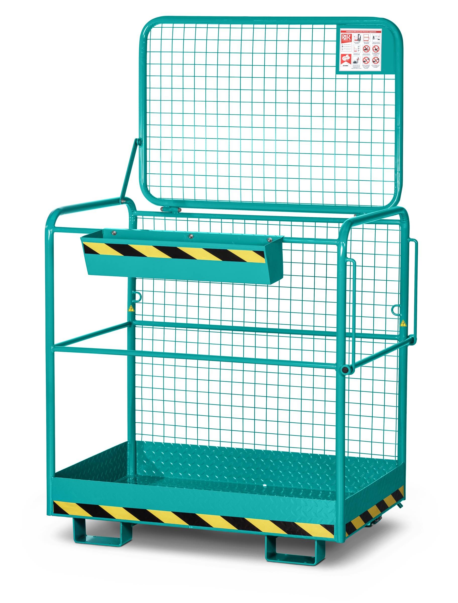 RR Industrietechnik Arbeitskorb Typ RAK-Eco RAL 5018 türkis-0
