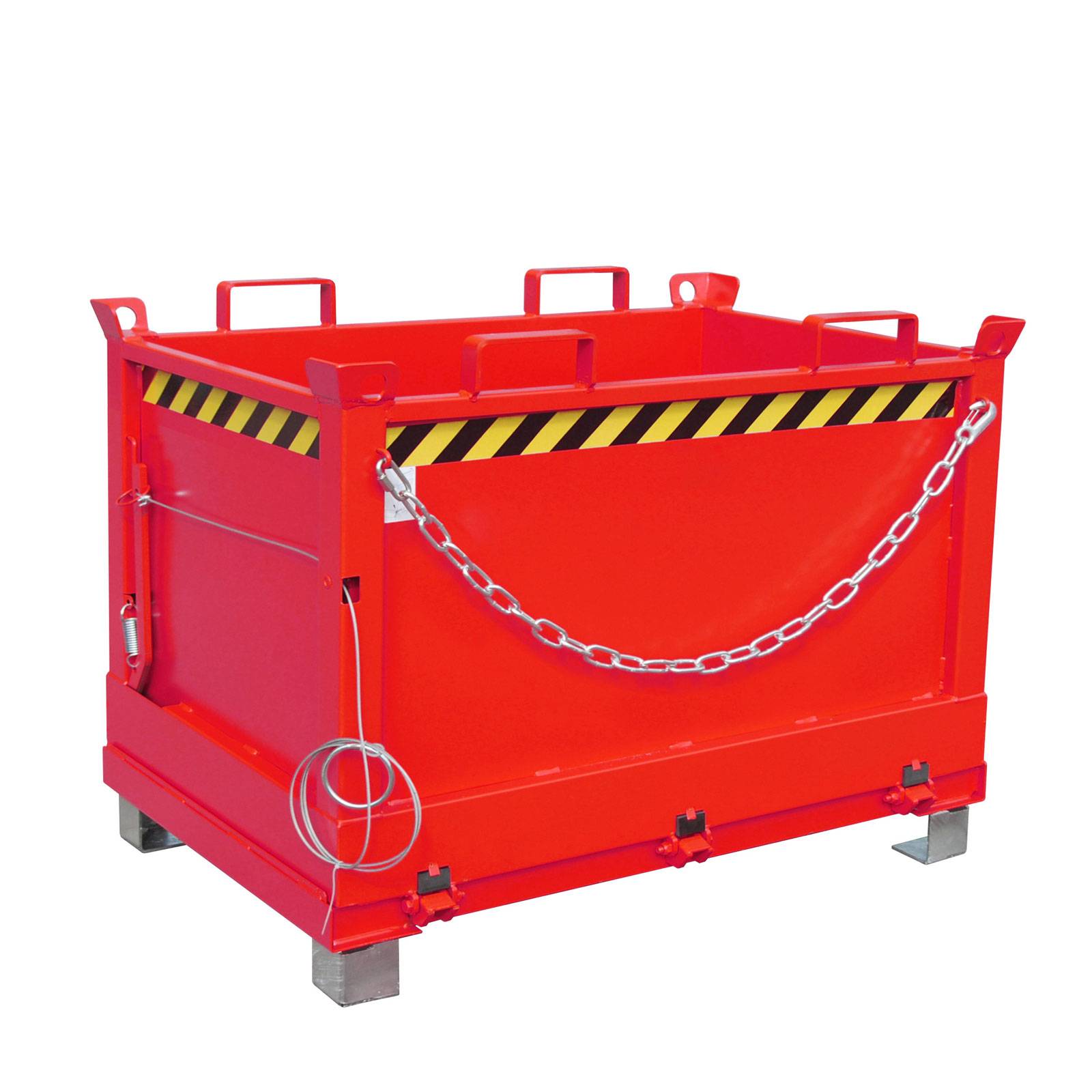 Bauer Klappbodenbehälter FB 500, lackiert, Feuerrot-0
