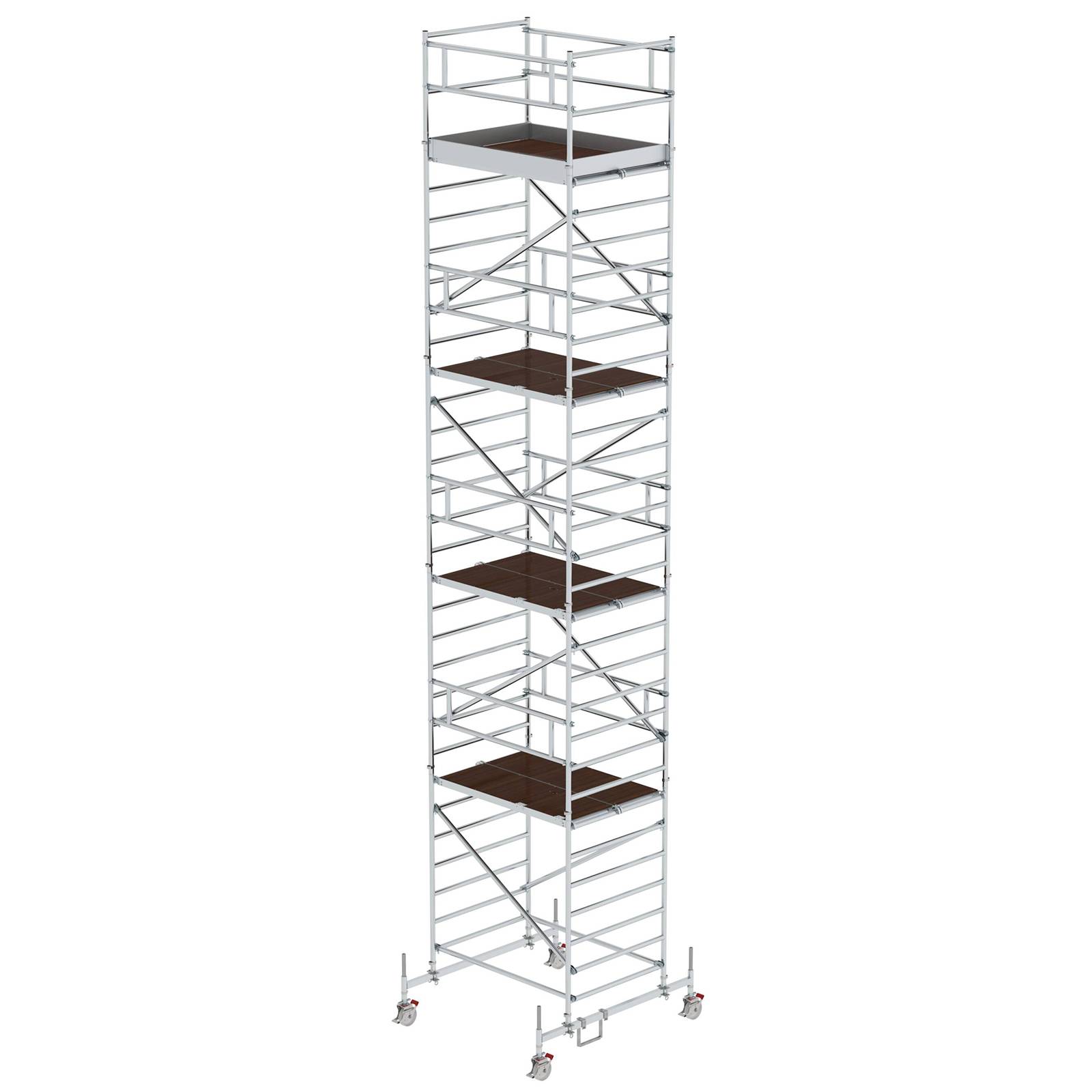 MUNK Rollgerüst mit Doppelplattform 1,35x1,80m Plattform, 10,35m AH-0