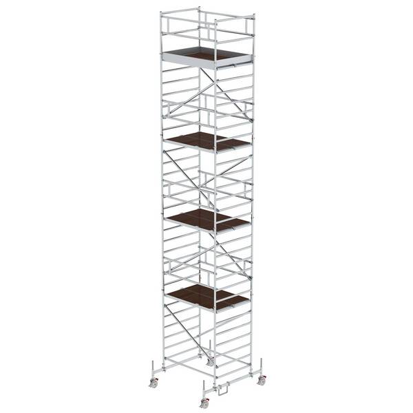 MUNK Rollgerüst mit Doppelplattform 1,35x1,80m Plattform, 10,35m AH