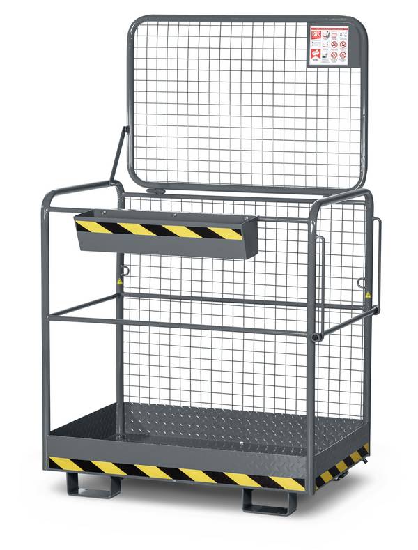 RR Industrietechnik Arbeitskorb Typ RAK-Eco RAL 7005 mausgrau