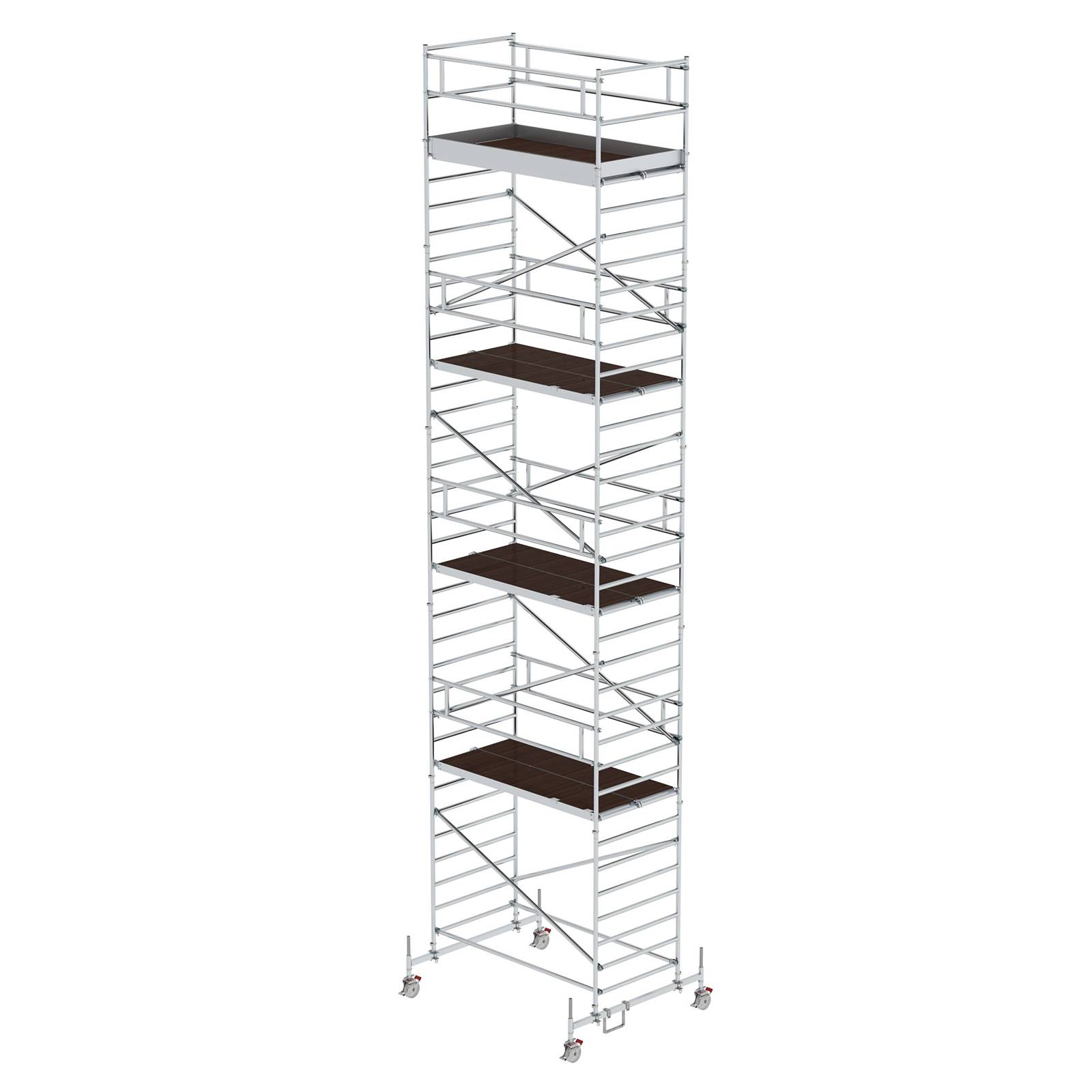 MUNK Rollgerüst mit Doppelplattform 1,35x2,45m Plattform, 11,35m AH-0
