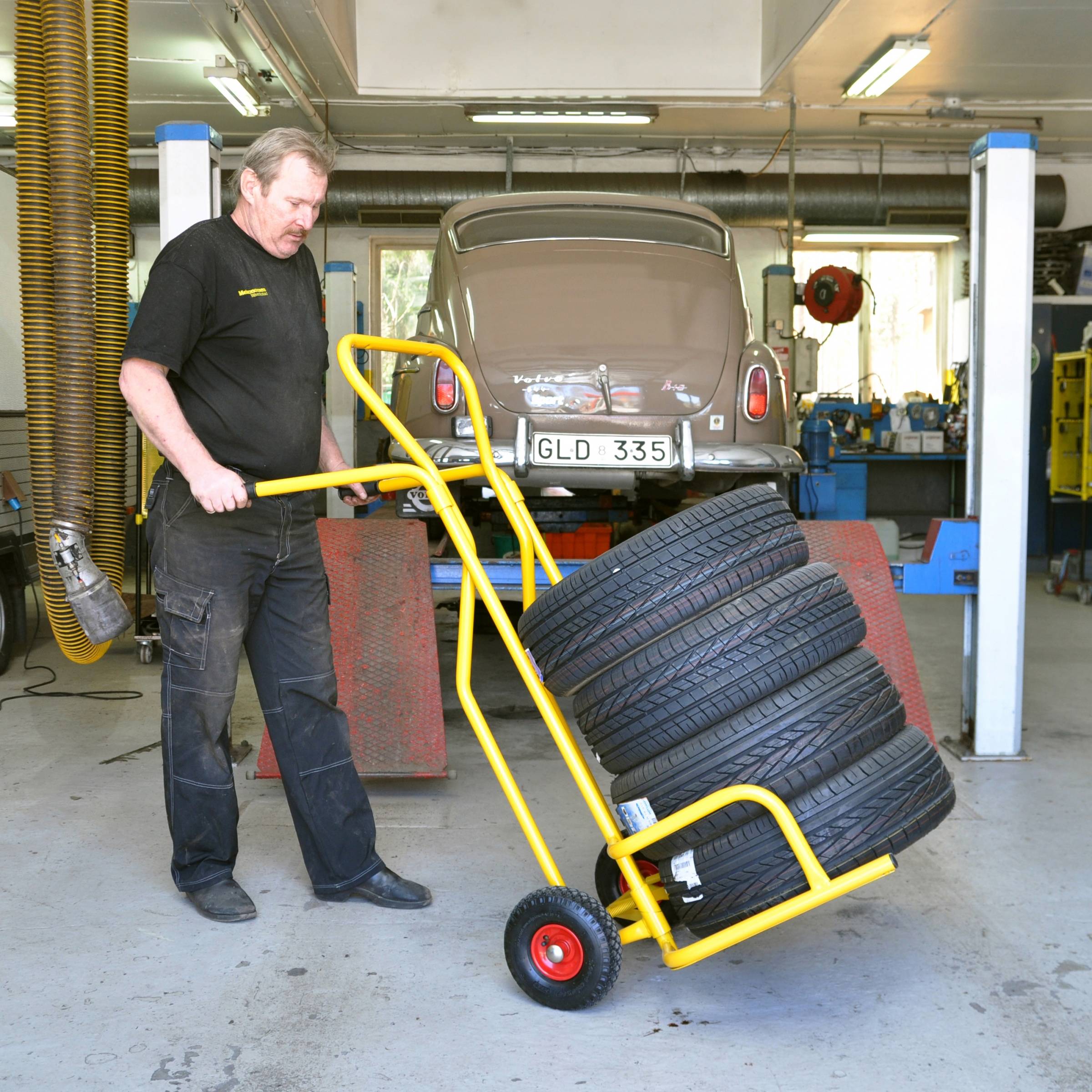 Kongamek Reifentransportwagen 1650x830x502mm mit Luftbereifung und 200kg Tragkraft-2