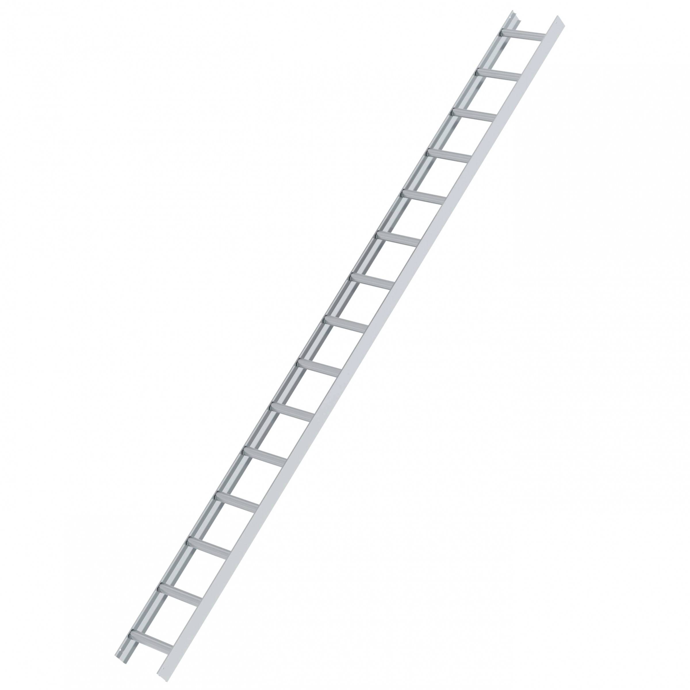MUNK Aluminium Dachleiter 15 Sprossen Aluminium-0