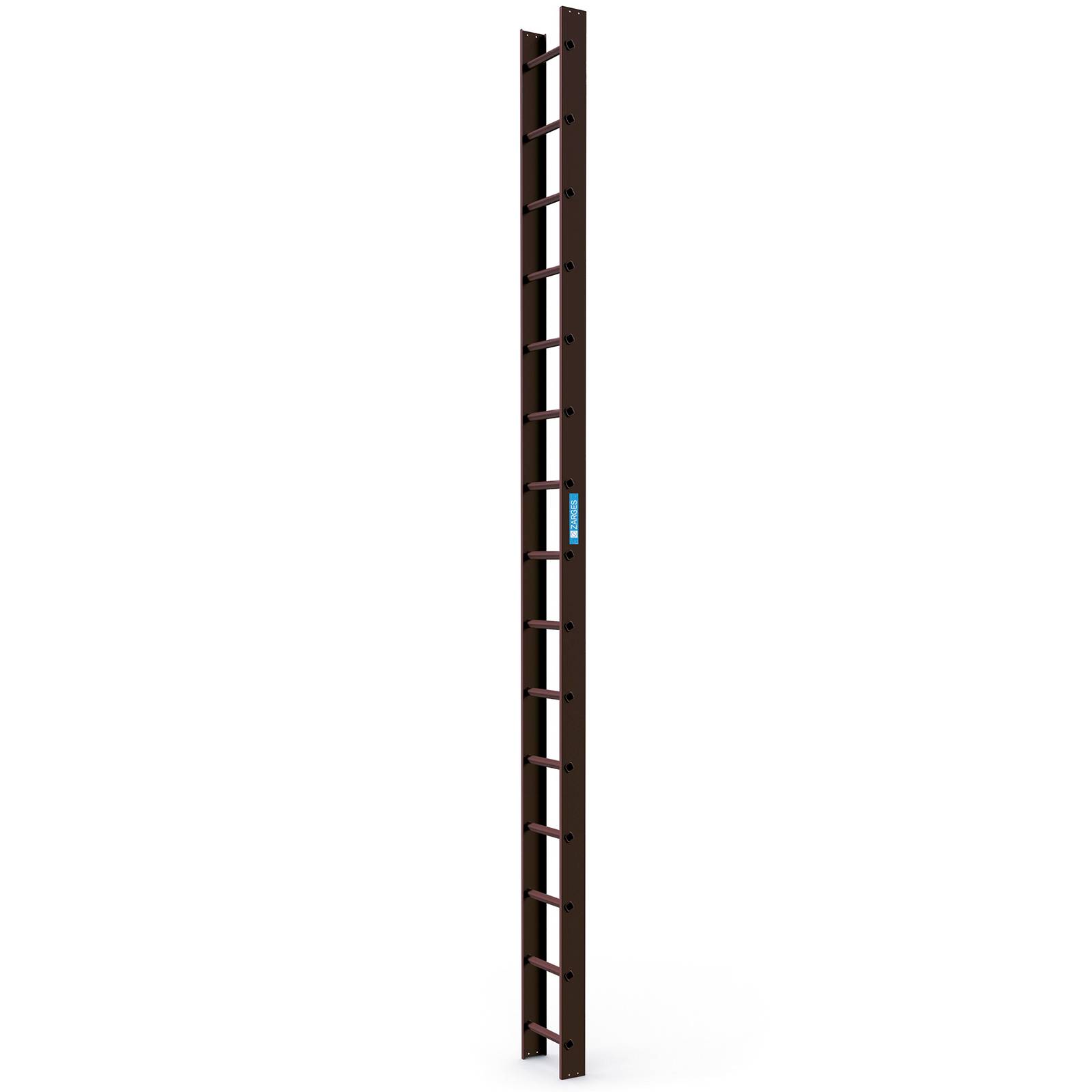Zarges Dachleiter 15 Sprossen braun-0