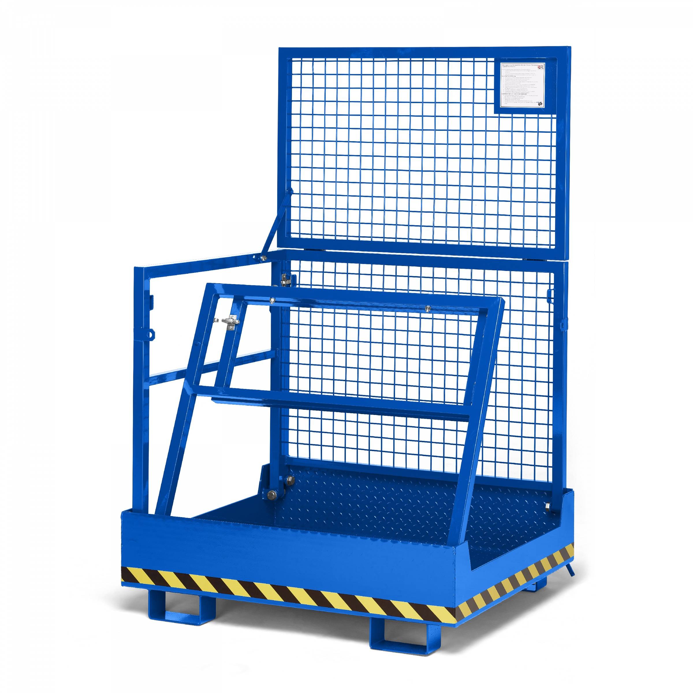 R+R Industrietechnik Arbeitskorb Typ RAK-Compact 1200x1080x1910mm RAL5010 Enzianblau-0