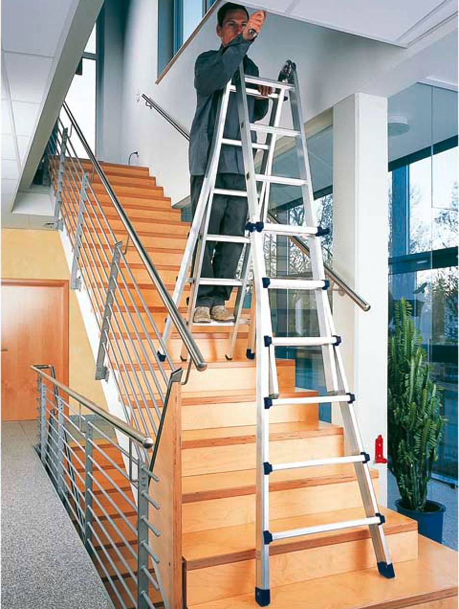Zarges Teleskop-Mehrzweckleiter Variomax V 4x3 Sprossen-4