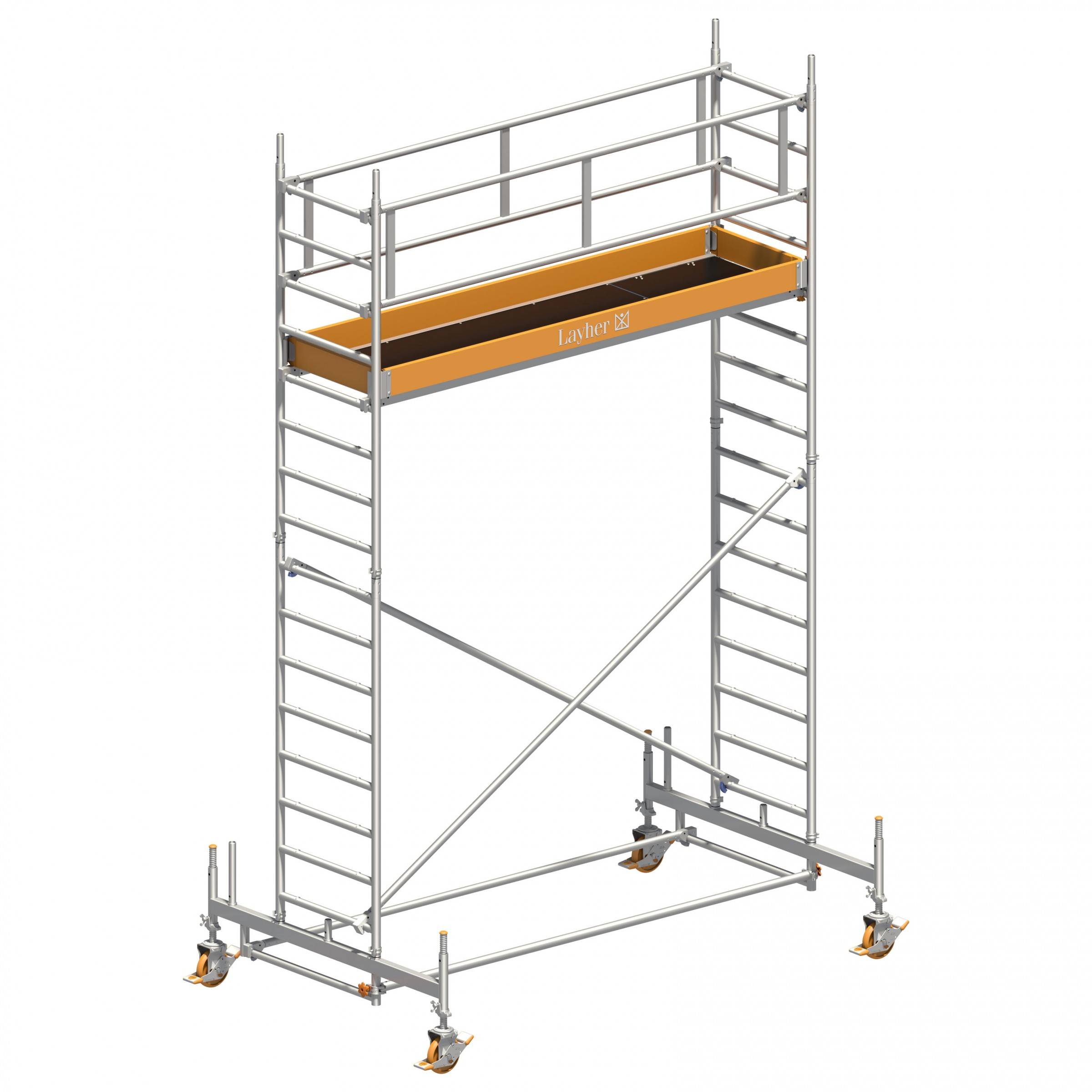 Layher Rollgerüst Uni Standard 5,35m AH (DIN EN 1004:2004)-0