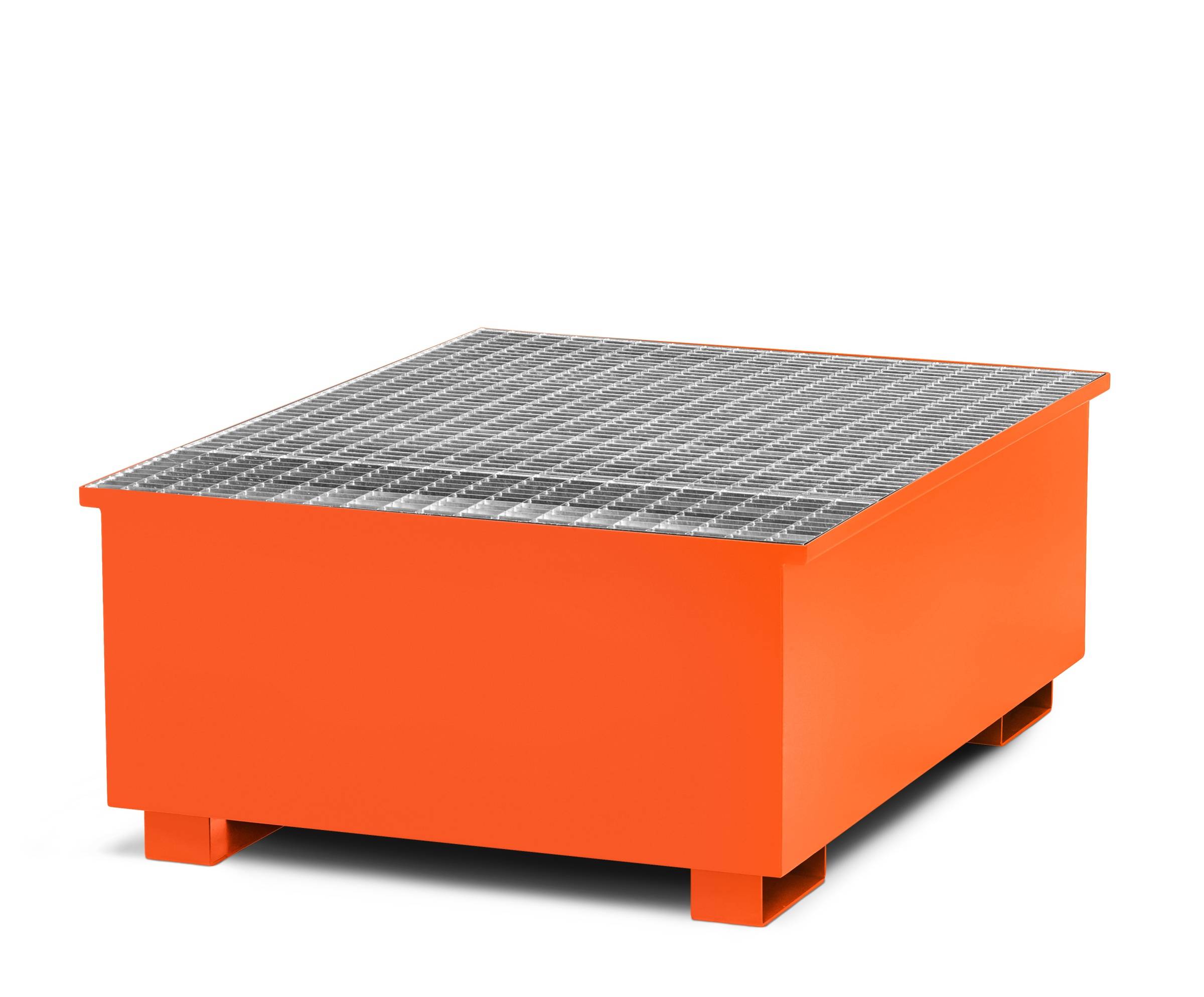 RR Industrietechnik Typ RTA-1 Auffangwannen für IBC aus Stahl mit Abfüllbereich RAL 2004 reinorange-0