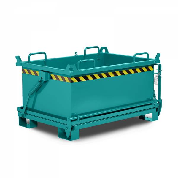 RR Industrietechnik Klappbodenbehälter Typ RBB-50 910x1370x770mm 500dm³ RAL 5018 Türkisblau