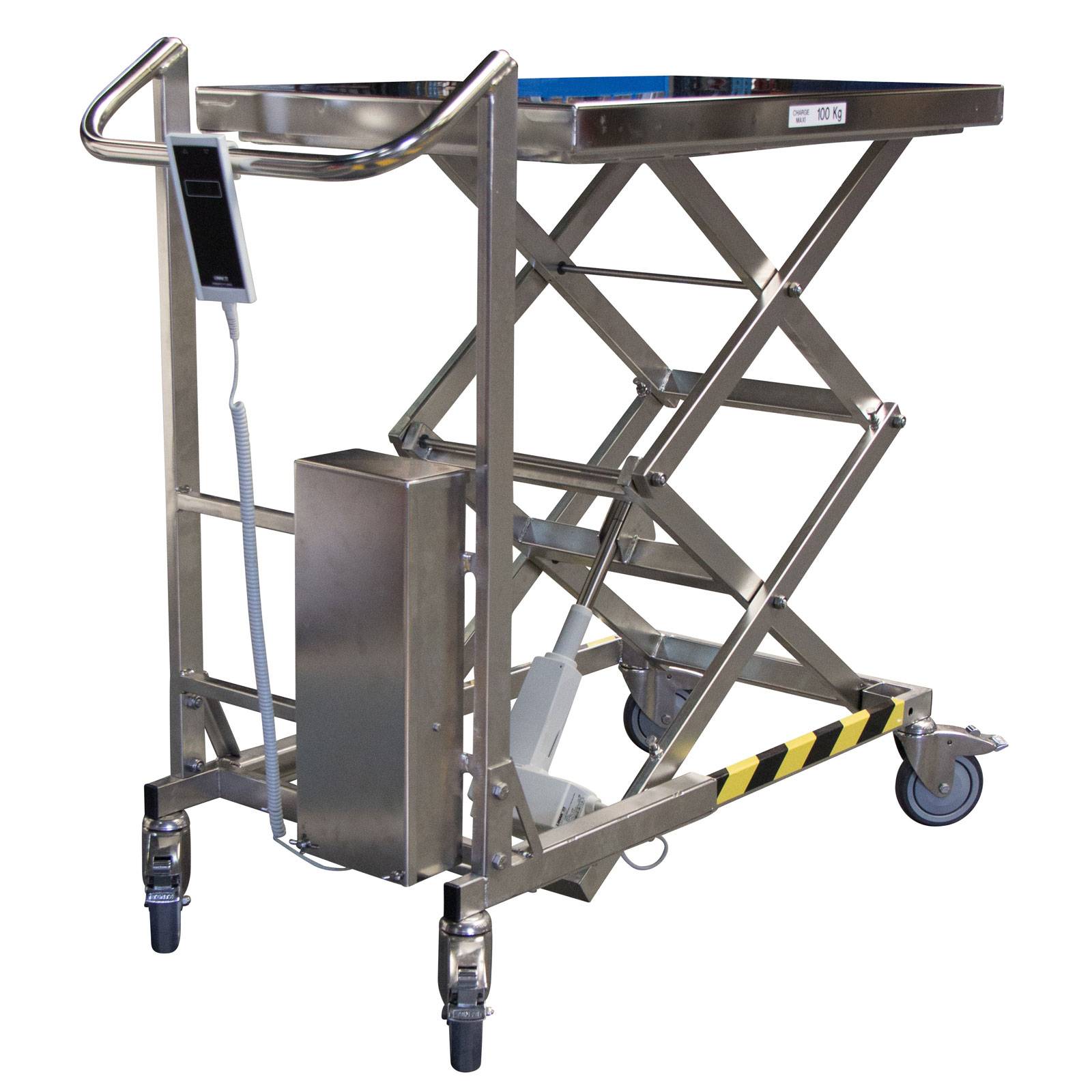 Fimm elektrischer Scherenhubtisch aus Edelstahl mit 100kg Tragkraft-0