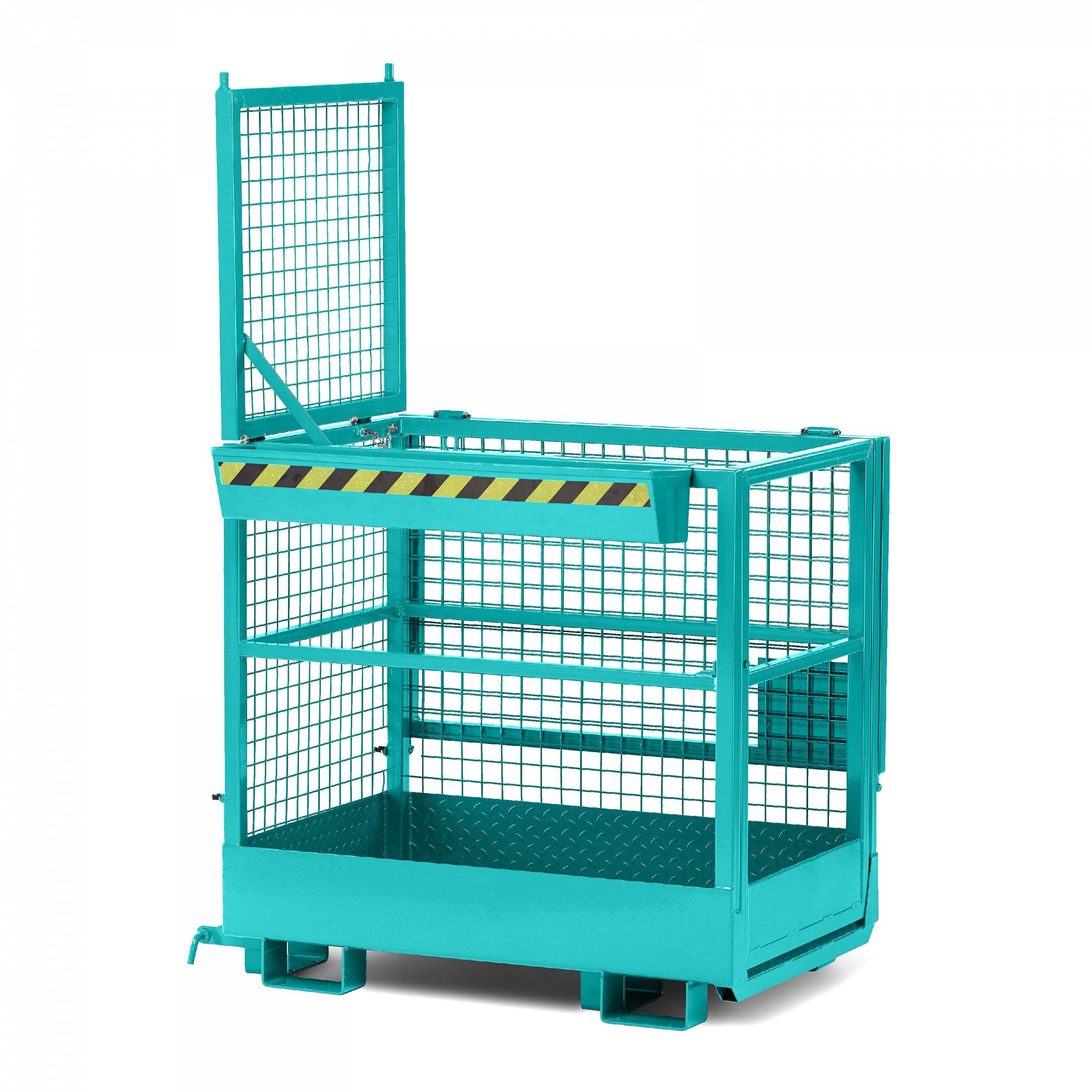 R+R Industrietechnik Arbeitskorb Typ RAK-DUO 1200x800x1950mm RAL5018 Türkisblau-0