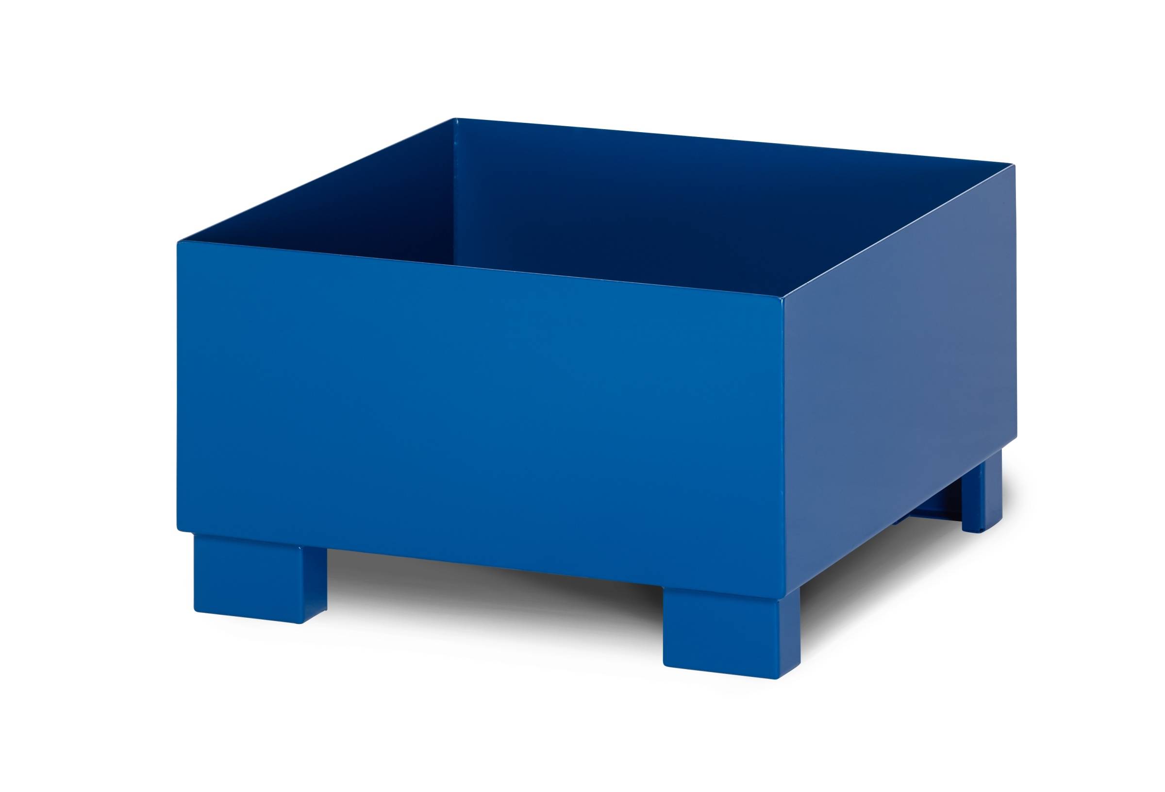 RR Industrietechnik Auffangwanne aus Stahl für 1x 200 Liter Fass ohne Gitterrost RAL 5010 enzianblau-0
