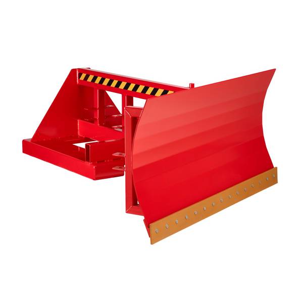 Schneeschieber Typ RSP-18 für Gabelstapler, Stahl pulverbeschichtet, LxB 1250 x 1800 mm, rot