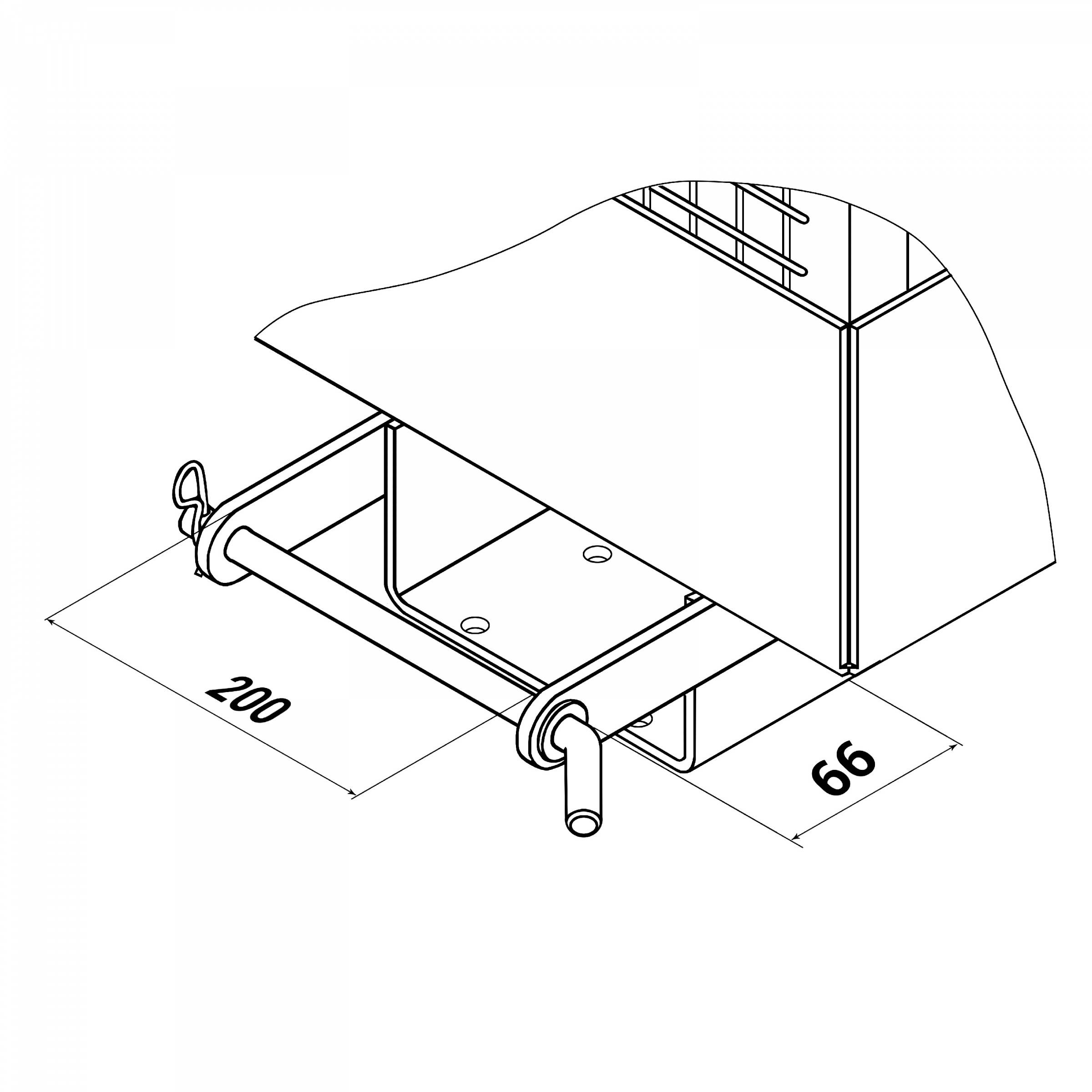 R+R Industrietechnik Arbeitskorb Typ RAK-Compact 1200x1080x1910mm RAL2004 Reinorange-2