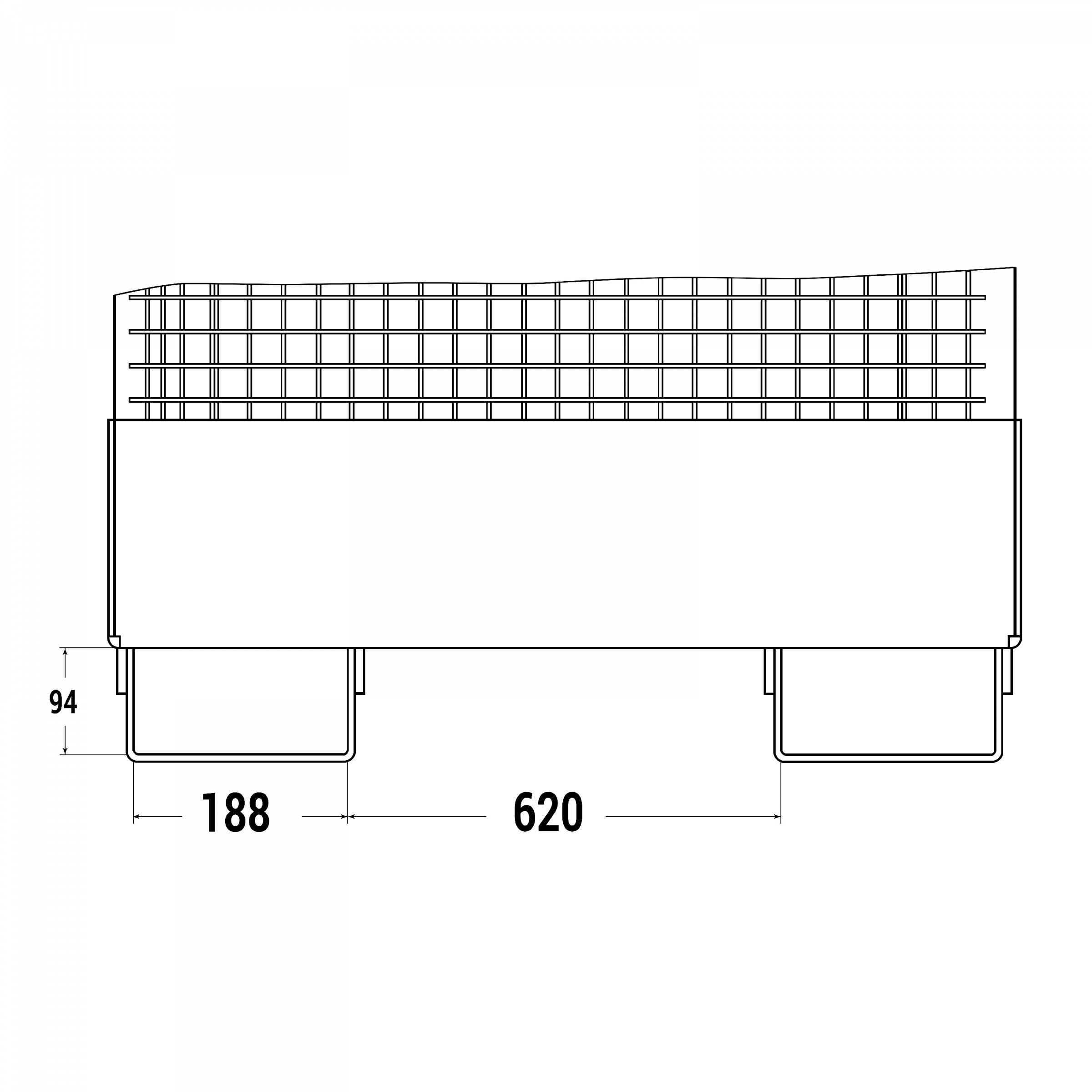 R+R Industrietechnik Arbeitskorb Typ RAK-Compact 1200x1080x1910mm RAL2004 Reinorange-3