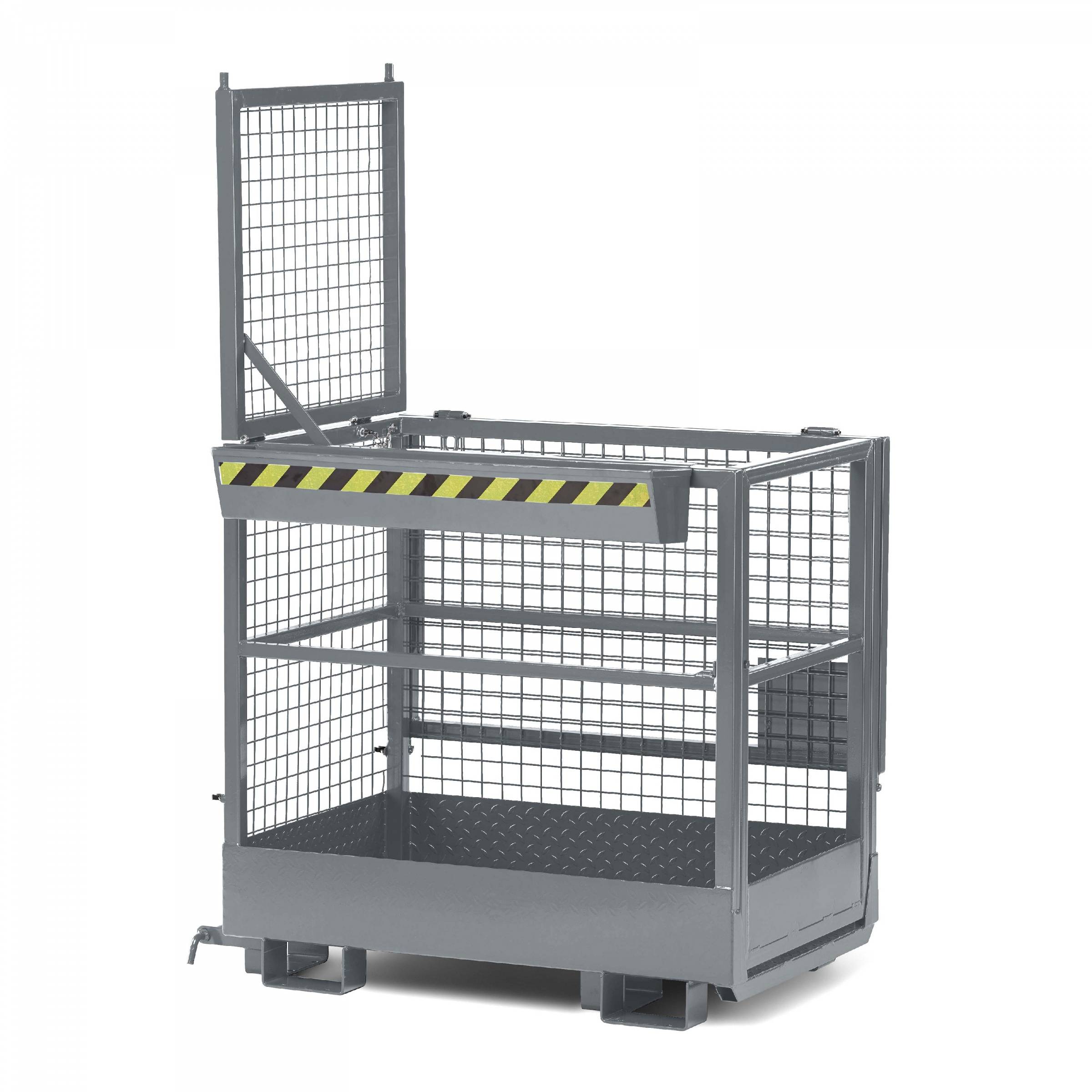 R+R Industrietechnik Arbeitskorb Typ RAK-DUO 1200x800x1950mm RAL 7005 Mausgrau-0