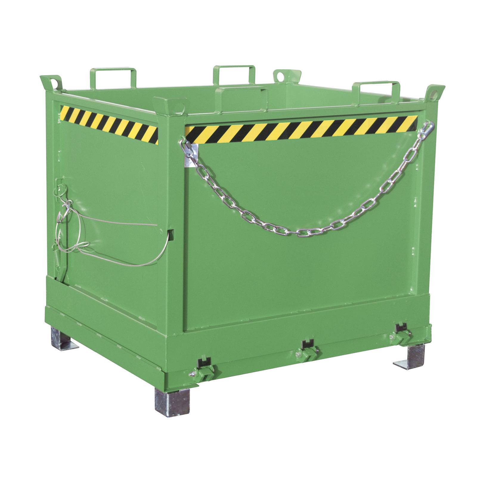 Bauer Klappbodenbehälter FB 1000, lackiert, Resedagrün-0