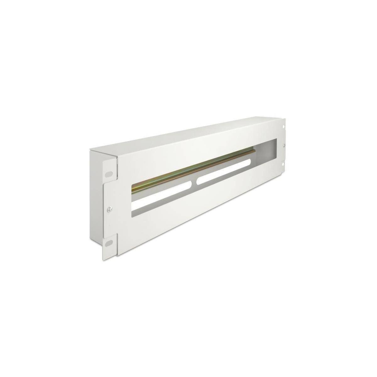 Delock Rack-Schiene mit Schutzschalter - DIN schienenmontierbar - Grau - 3U - 48-0