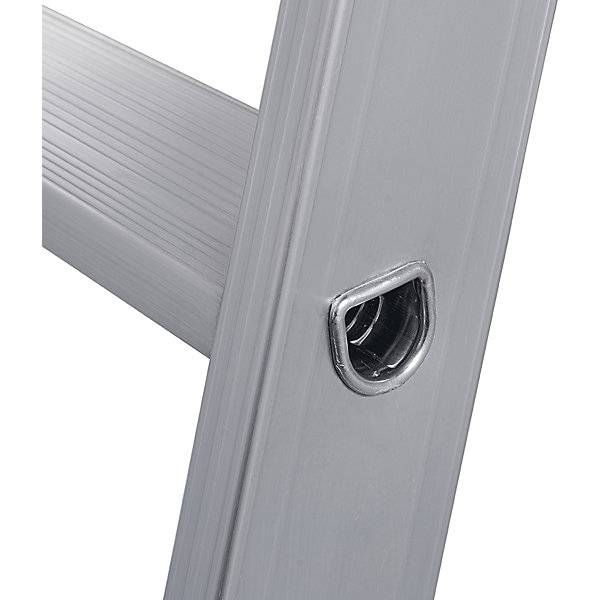 Schwerlast-Anlegeleiter 80 mm Alu-Stufen bis 225 kg 10 Stufen. Krause-Werk GmbH & CO. KG 78748449-3