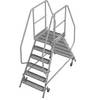 Podestleiter mit R13-Rutschhemmung mit beidseitigem Aufstieg 2x6 Stufen inkl. Plattform. Krause-Werk GmbH & CO.
