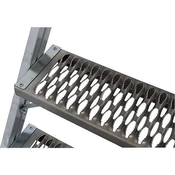 Podestleiter mit R13-Rutschhemmung mit beidseitigem Aufstieg 2x6 Stufen inkl. Plattform. Krause-Werk GmbH & CO.-3