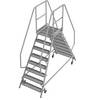 Podestleiter mit R13-Rutschhemmung mit beidseitigem Aufstieg 2x8 Stufen inkl. Plattform. KRAUSE 78743449