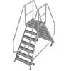 Podestleiter mit R13-Rutschhemmung mit beidseitigem Aufstieg 2x7 Stufen inkl. Plattform. KRAUSE 78743949