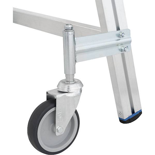 Podestleiter mit R13-Rutschhemmung mit beidseitigem Aufstieg 2x4 Stufen inkl. Plattform. Krause-Werk GmbH & CO.-4