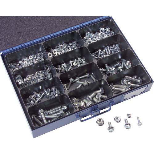 10206 Sperrzahnschrauben/Muttern-Sortiment Inhalt 300 Teile