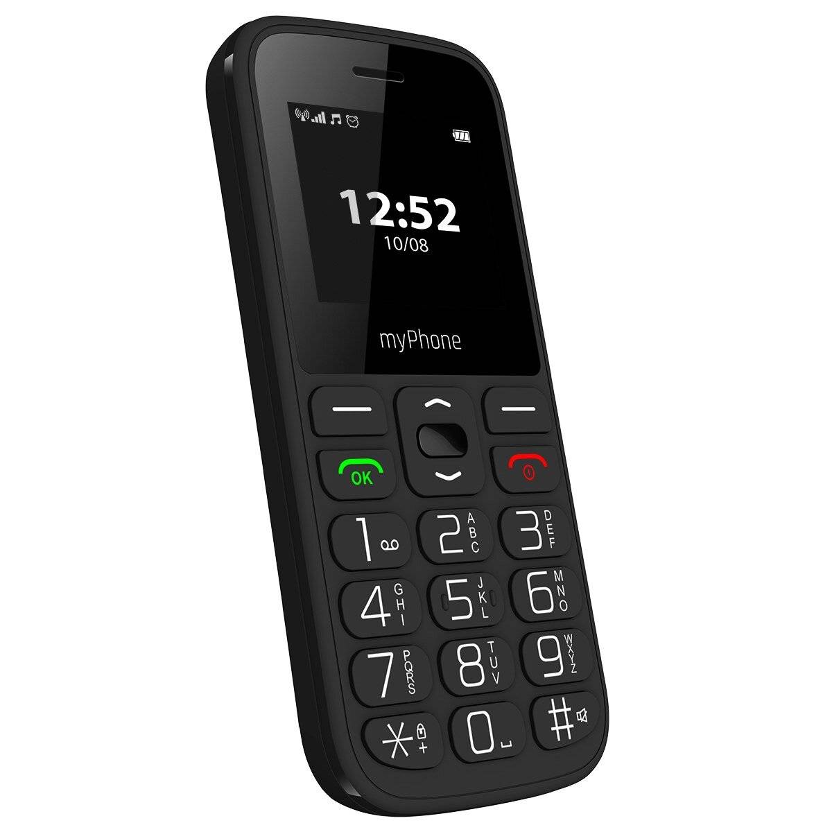 myPhone Halo A Mobiltelefon 1.77"-Display, 800 mAh, Dual Sim, 0,3 Mpx Kamera, 2G Schwarz-1