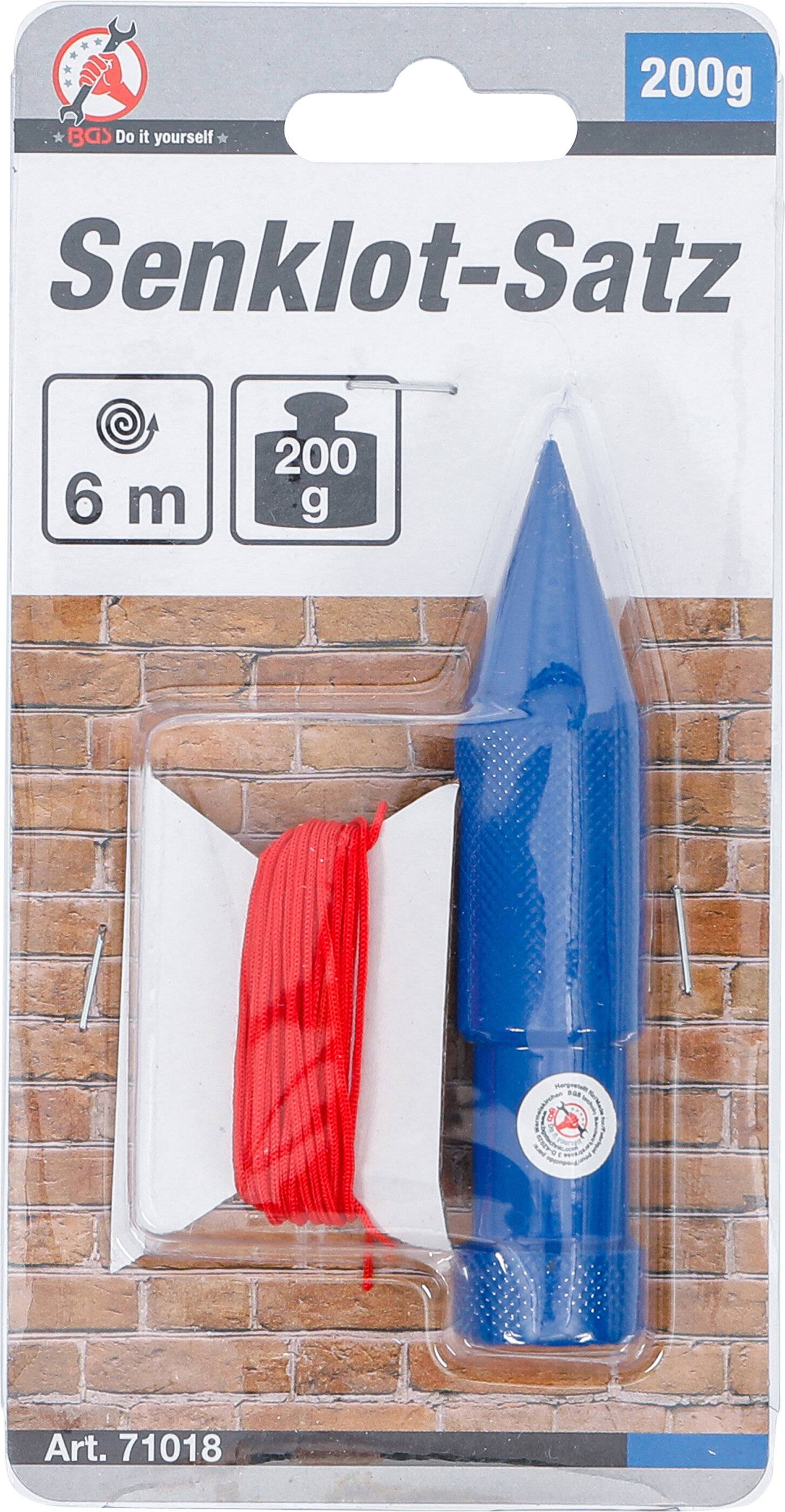 Senklot-Satz mit Schnur 200 g 6 m-2