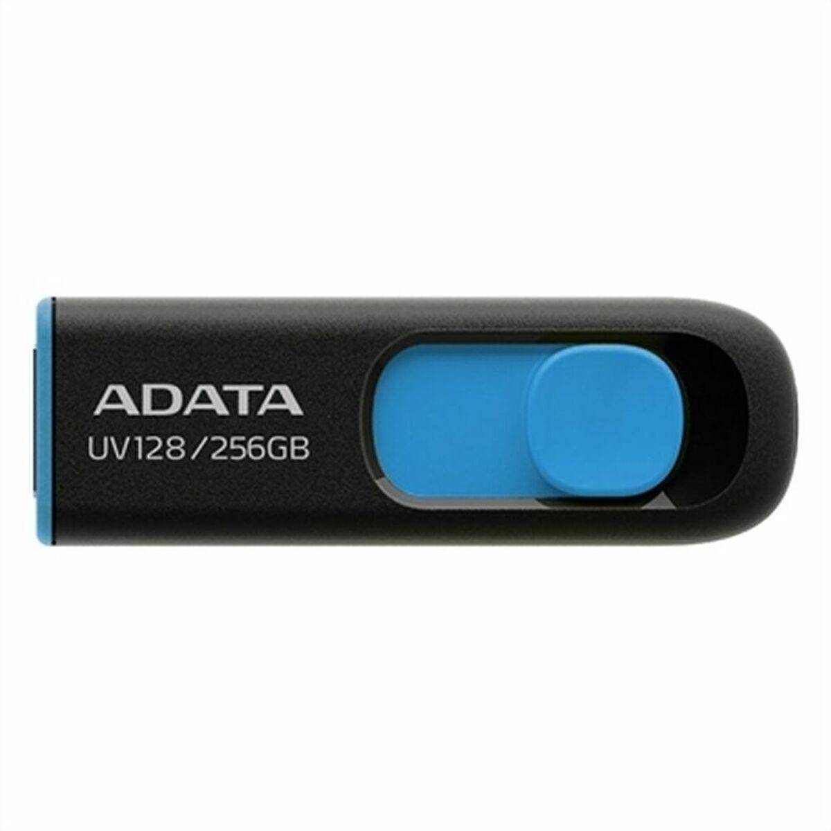 ADATA UV128 - USB-Flash-Laufwerk - 256 GB - USB 3.2 Gen 1 - Schwarz - Blau-0