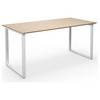 Mehrzwecktisch DUO-O Trend gerade Platte Tiefe 800 mm Breite 1400 mm Eiche / weiß. TAKKT Industrial &