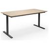 Mehrzwecktisch DUO-T Trend gerade Platte Tiefe 800 mm Breite 1600 mm Eiche / schwarz. TAKKT Industrial &