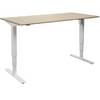 Schreibtisch Atlanta Trend elektrisch höhenverstellbar gerade BxT 1600 x 800 mm Eiche/weiß. TAKKT Industrial &