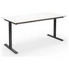 Mehrzwecktisch DUO-T Trend gerade Platte Tiefe 800 mm Breite 1400 mm weiß / schwarz. TAKKT Industrial &