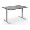 Mehrzwecktisch DUO-T gerade Platte HxT 740 x 800 mm Breite 1200 mm lichtgrau silber. TAKKT Industrial &