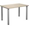 Mehrzwecktisch DUO-U gerade Platte Tiefe 800 mm Breite 1200 mm Eiche silber. TAKKT Industrial & Packaging